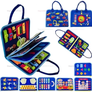 Busy Board Montessori Toys for Toddler Busy Book Sensory Preshool Early Education Learning Fine Motor Skills Toys For Children 1